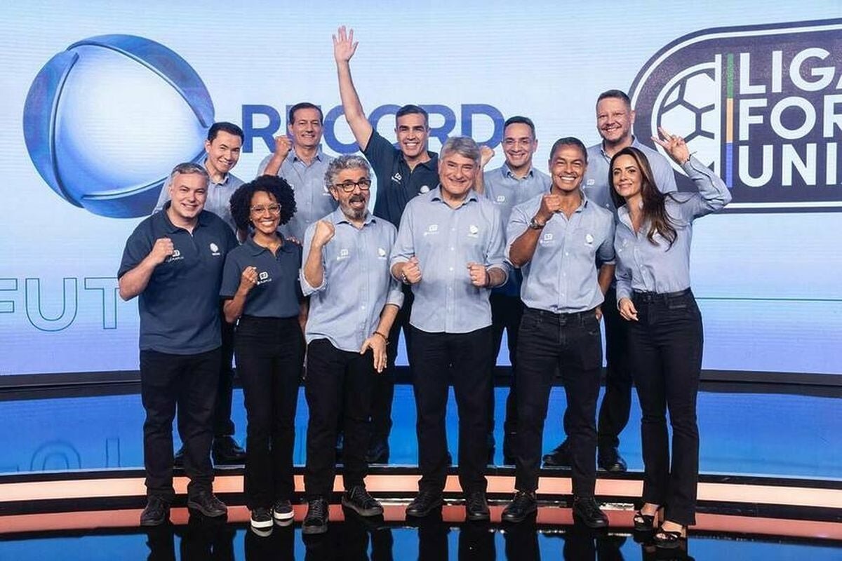 Equipe de Transmissão Jogos Brasileirão 2025 Rede Record